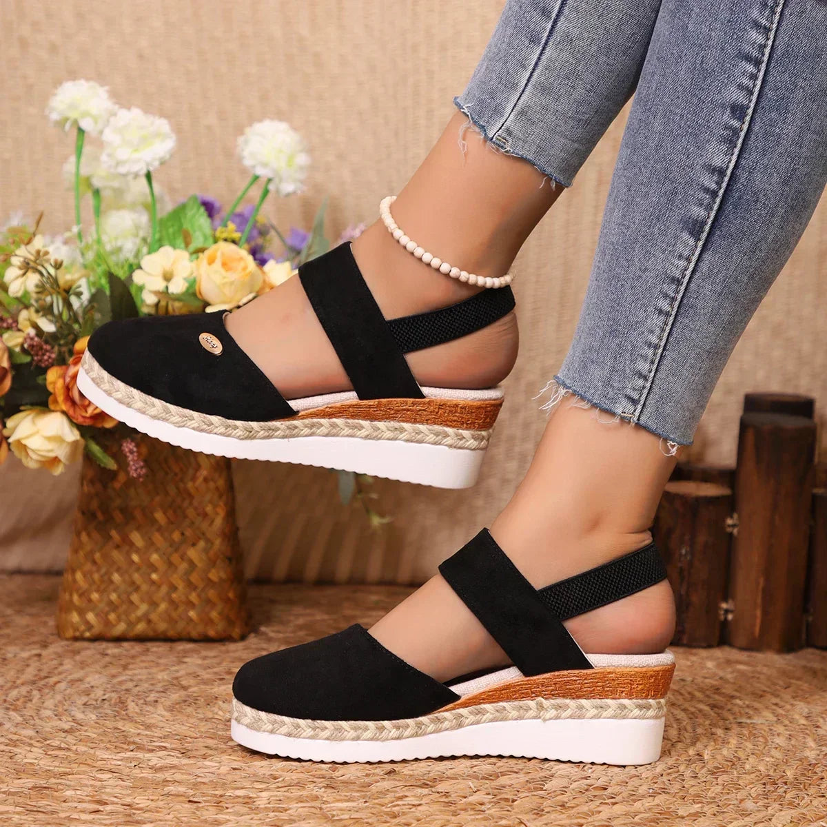 Dalina - Ortopædiske Espadriller med Platform