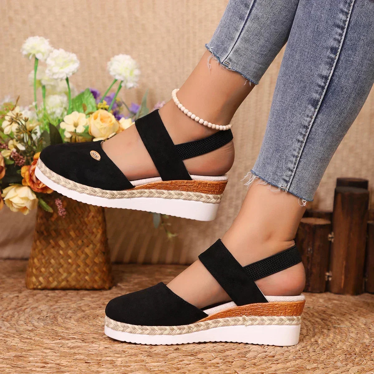 Dalina - Ortopædiske Espadriller med Platform