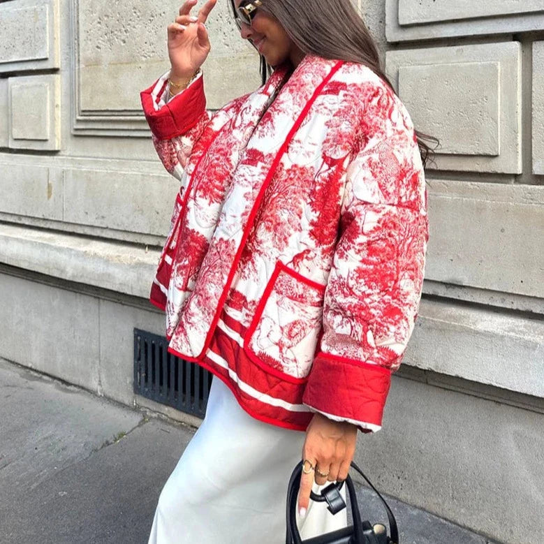 Bern - Veste Toile de Jouy Matelassée