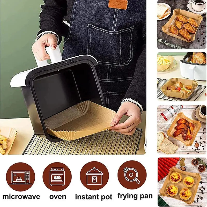 Bakper® Papier Multiusage pour Airfryer x50