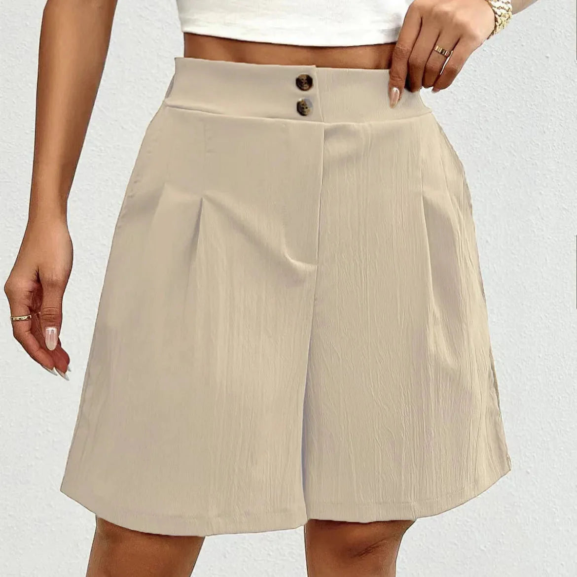 Lorena - Åndbare Komfortable Hørshorts