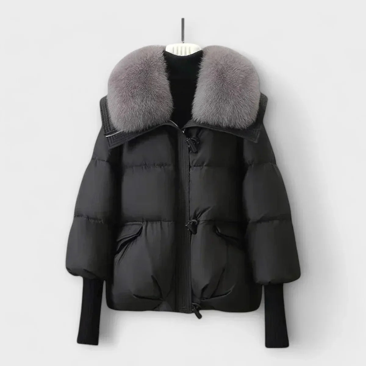 Sendrine - Luxusní Prošívaná Bunda S Kožešinou