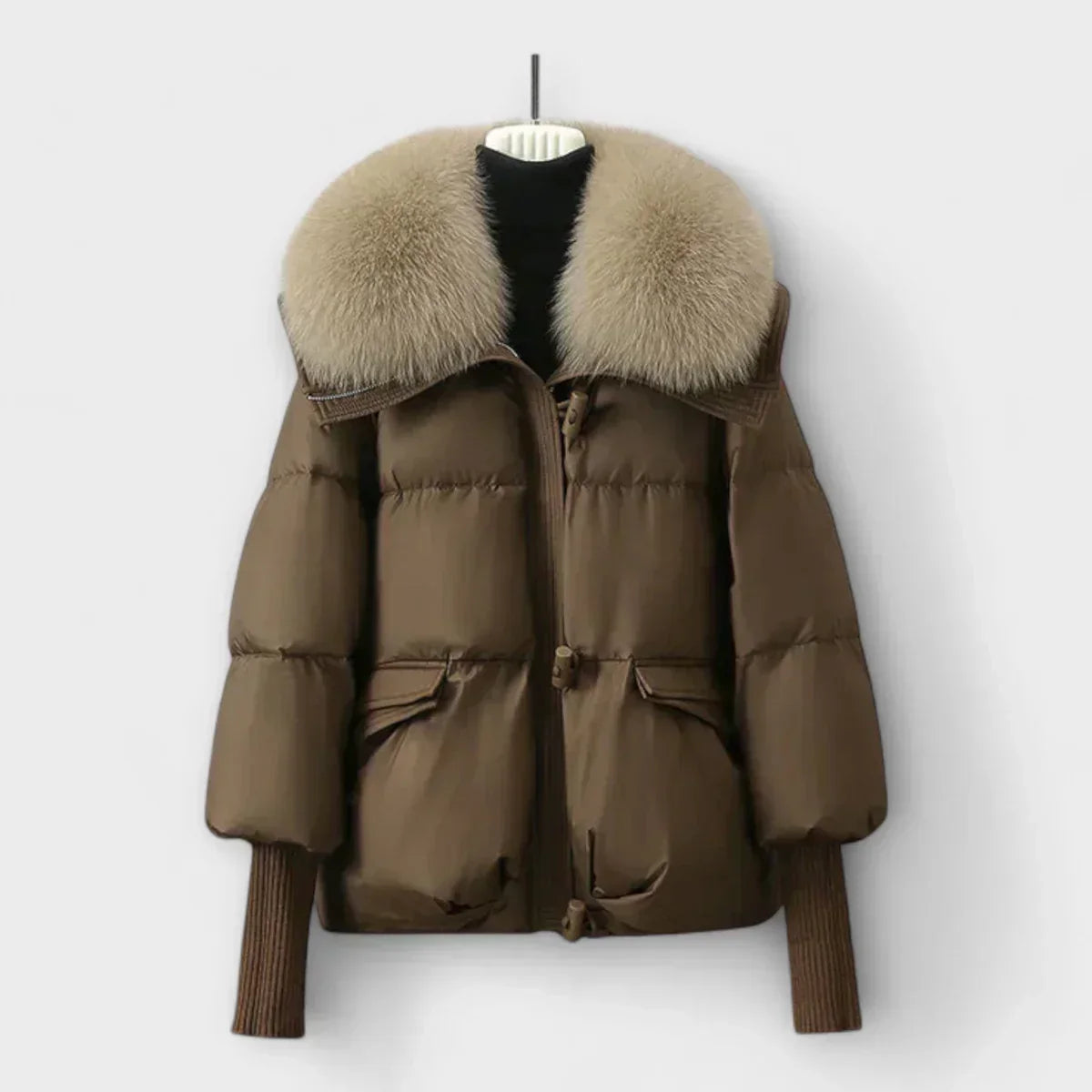 Sendrine - Luxusní Prošívaná Bunda S Kožešinou