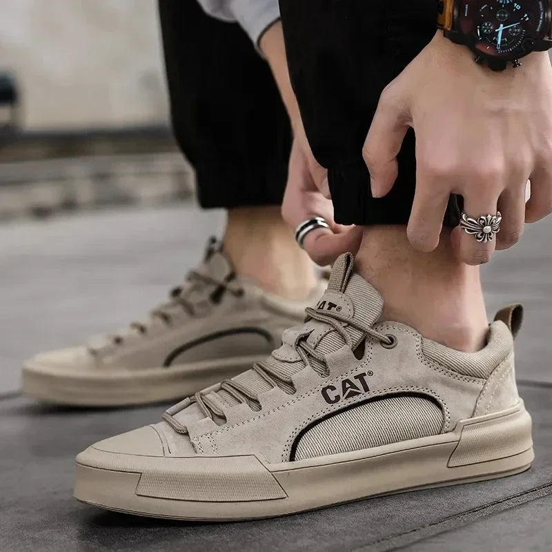 Rodney - Robuste Urbane Sneakers i Børstet Læder