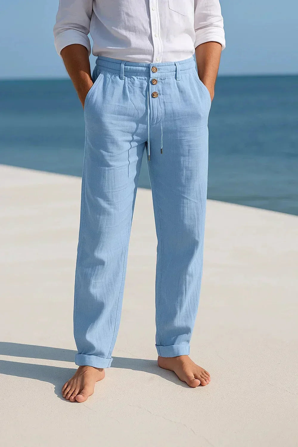 Corentin - Pantalones de Lino Elegantes y Refinados