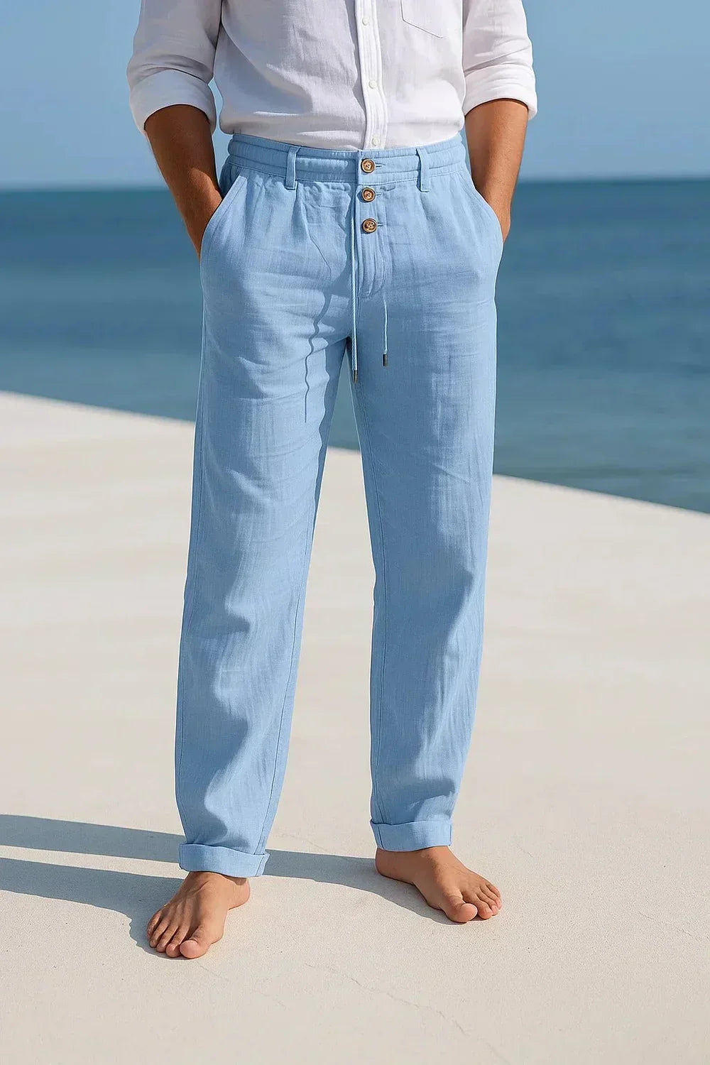 Corentin - Pantalones de Lino Elegantes y Refinados