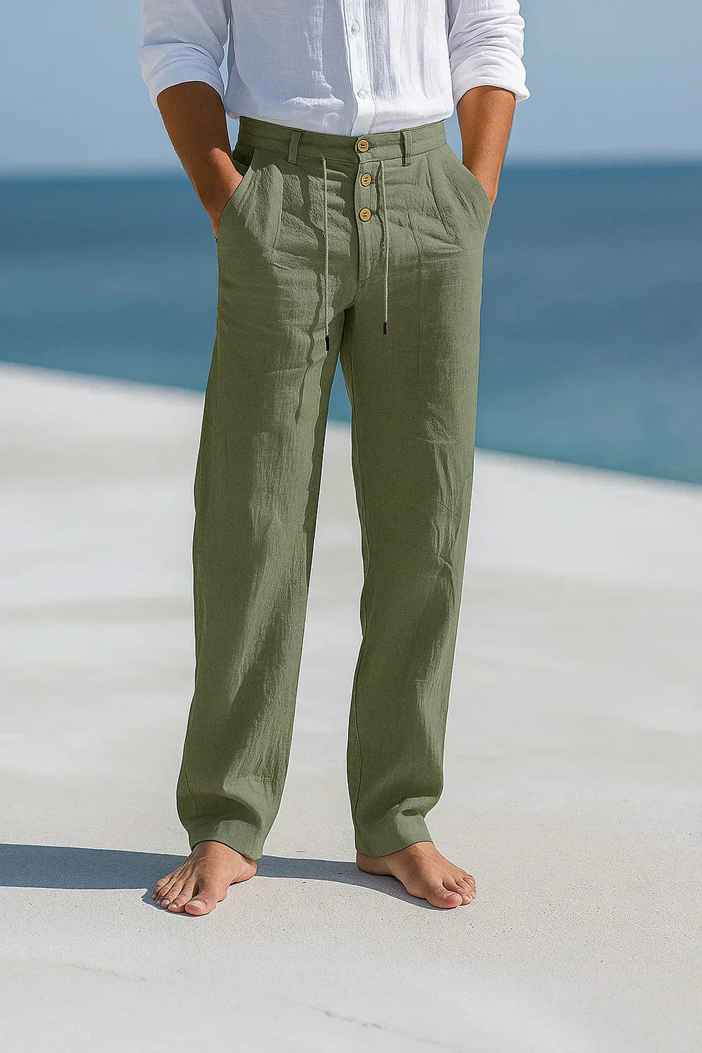 Corentin - Pantalones de Lino Elegantes y Refinados