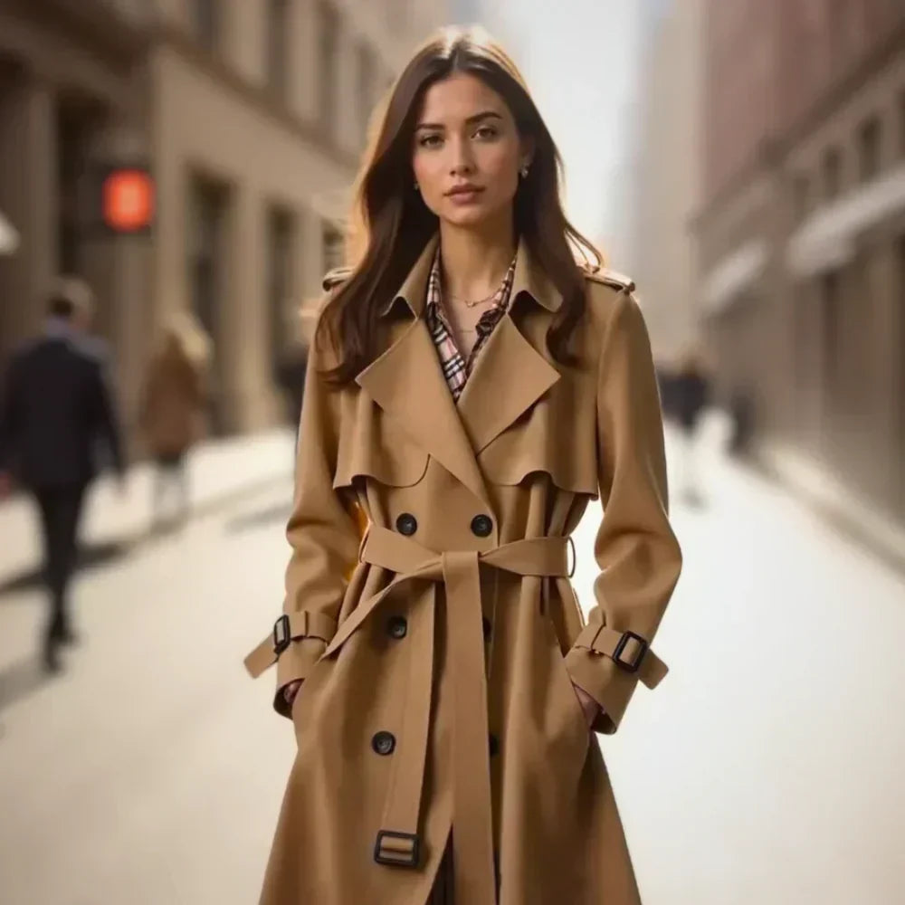 Candice - Trench Long de Qualité Supérieure