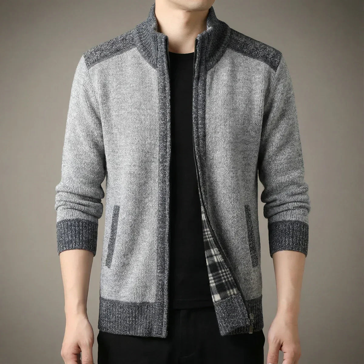 Timothé - Gilet Zippé en Maille d'Exception