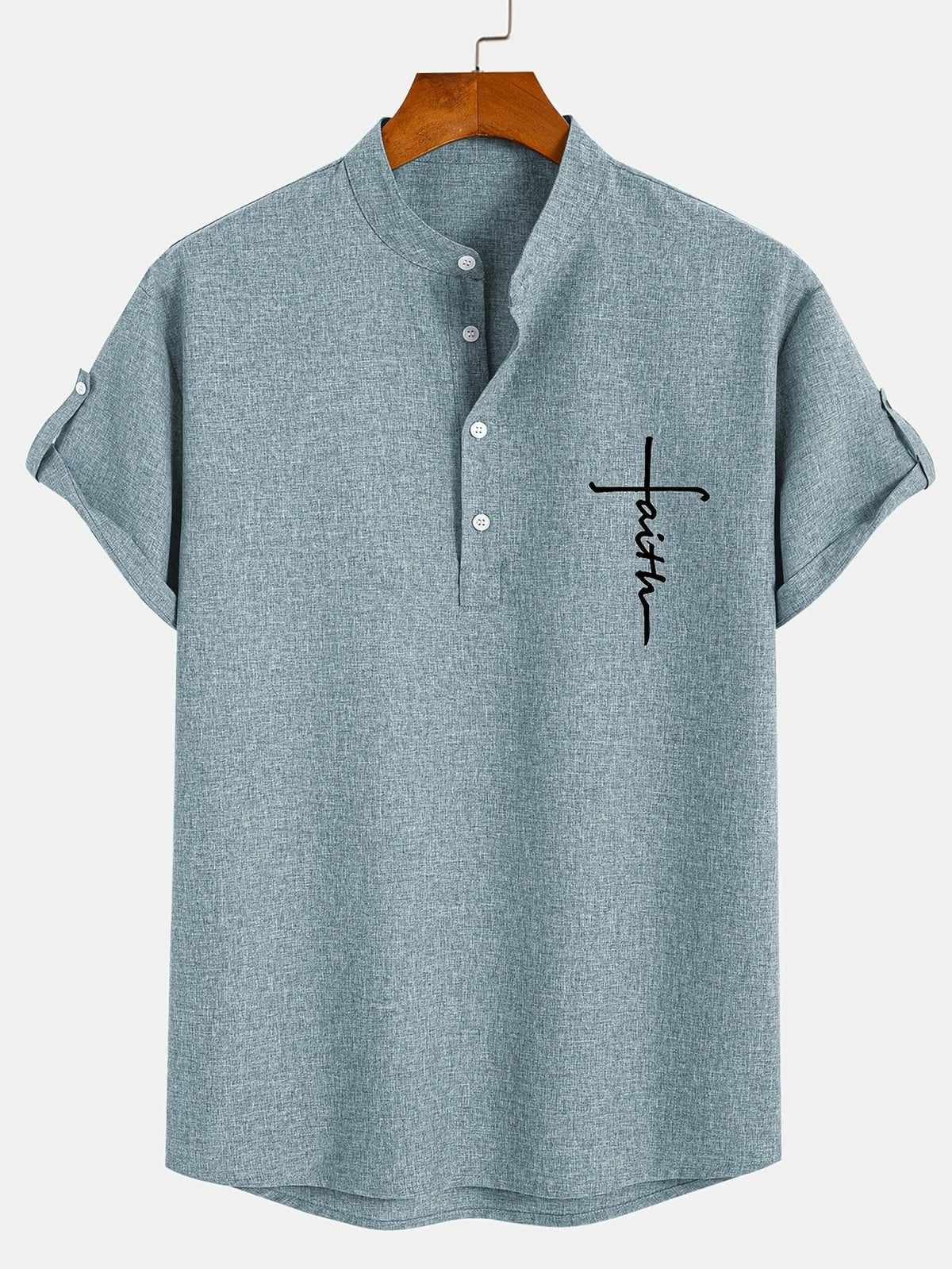 Cristiano - Camisa de Manga Corta "Faith" para Hombre