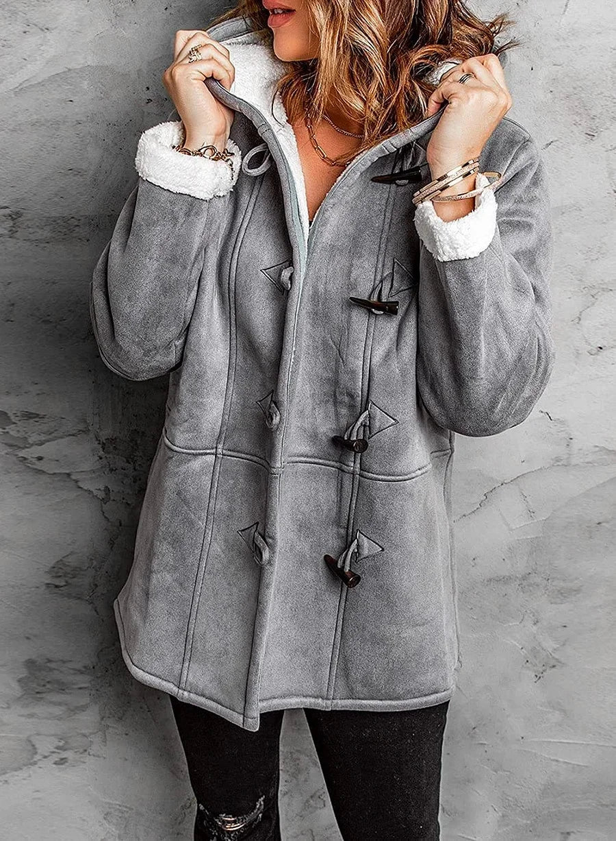Lindora - Manteau Vintage Ultra Doux Automne et Hiver