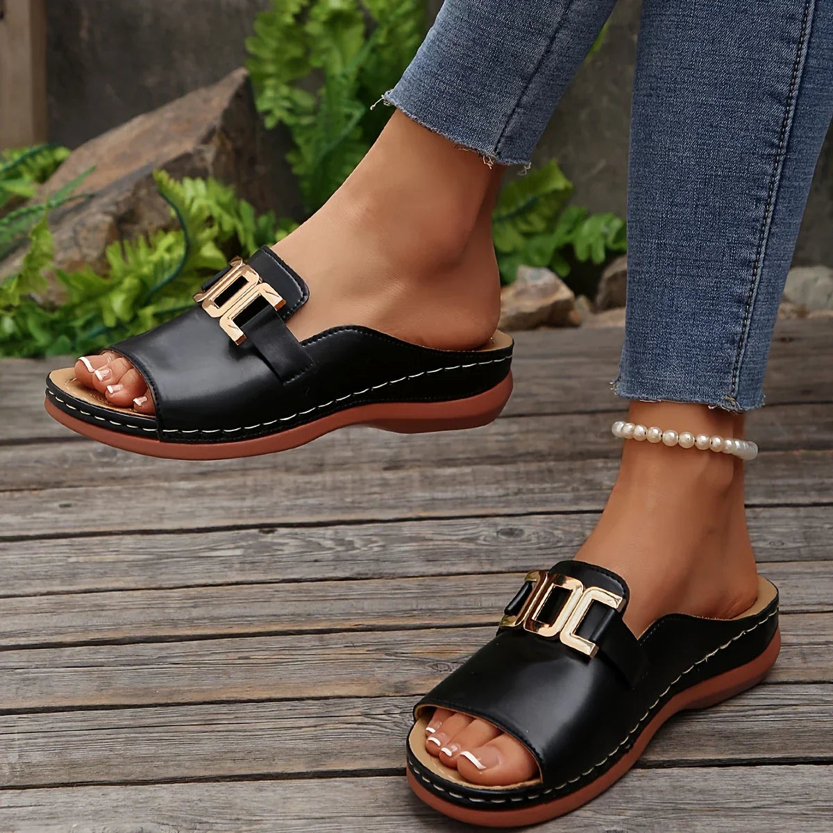 Claire - Trendy Ortopædiske Sandaler til Hverdagskomfort