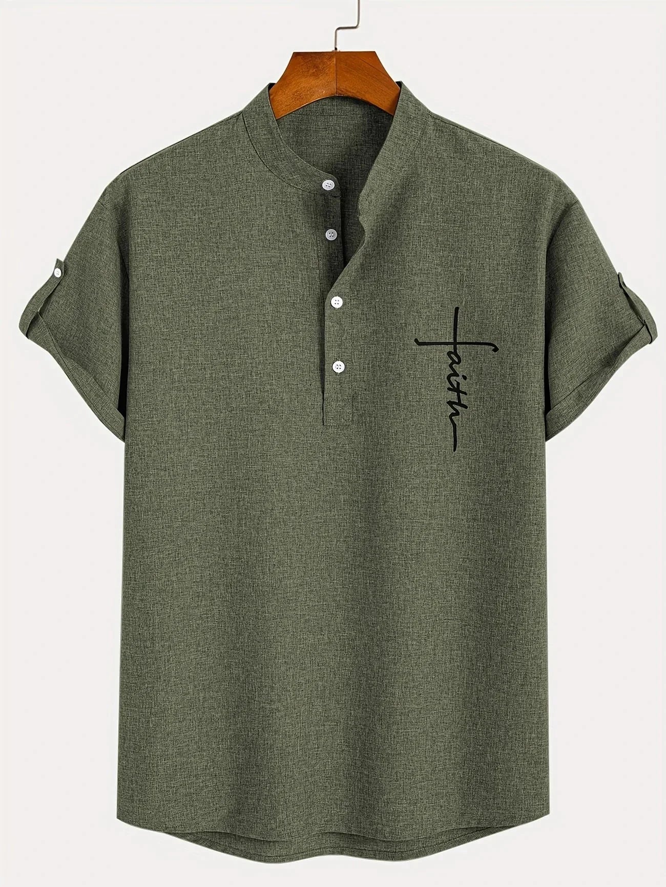 Cristiano - Camisa de Manga Corta "Faith" para Hombre