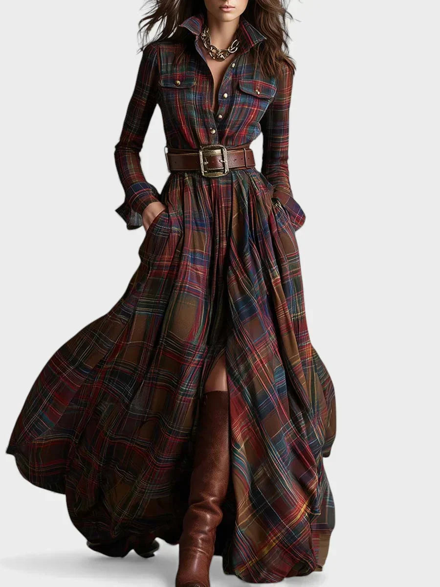 Céleste - Majestueuse Robe Chemise Rétro