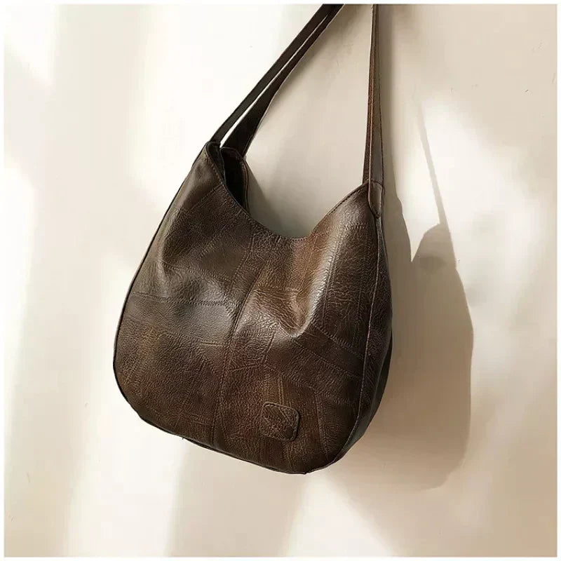 Jihen - Bolso de Mano Vintage de Cuero de Primera Calidad