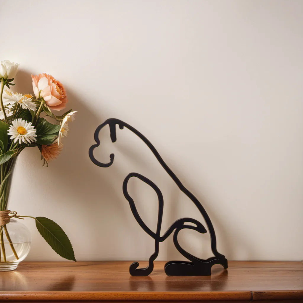 Skundâą - Hunderrace Line Art Skulptur