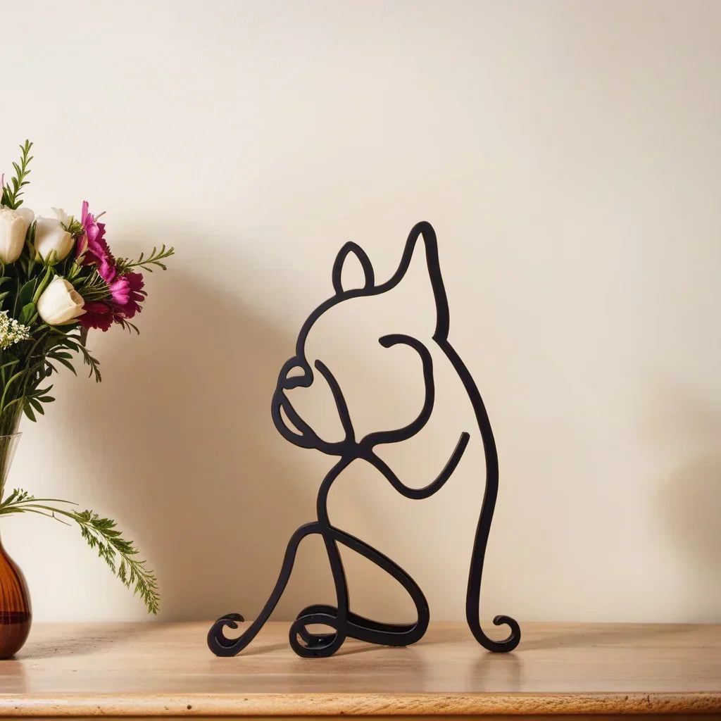 Skund™ - Hunderrace Line Art Skulptur