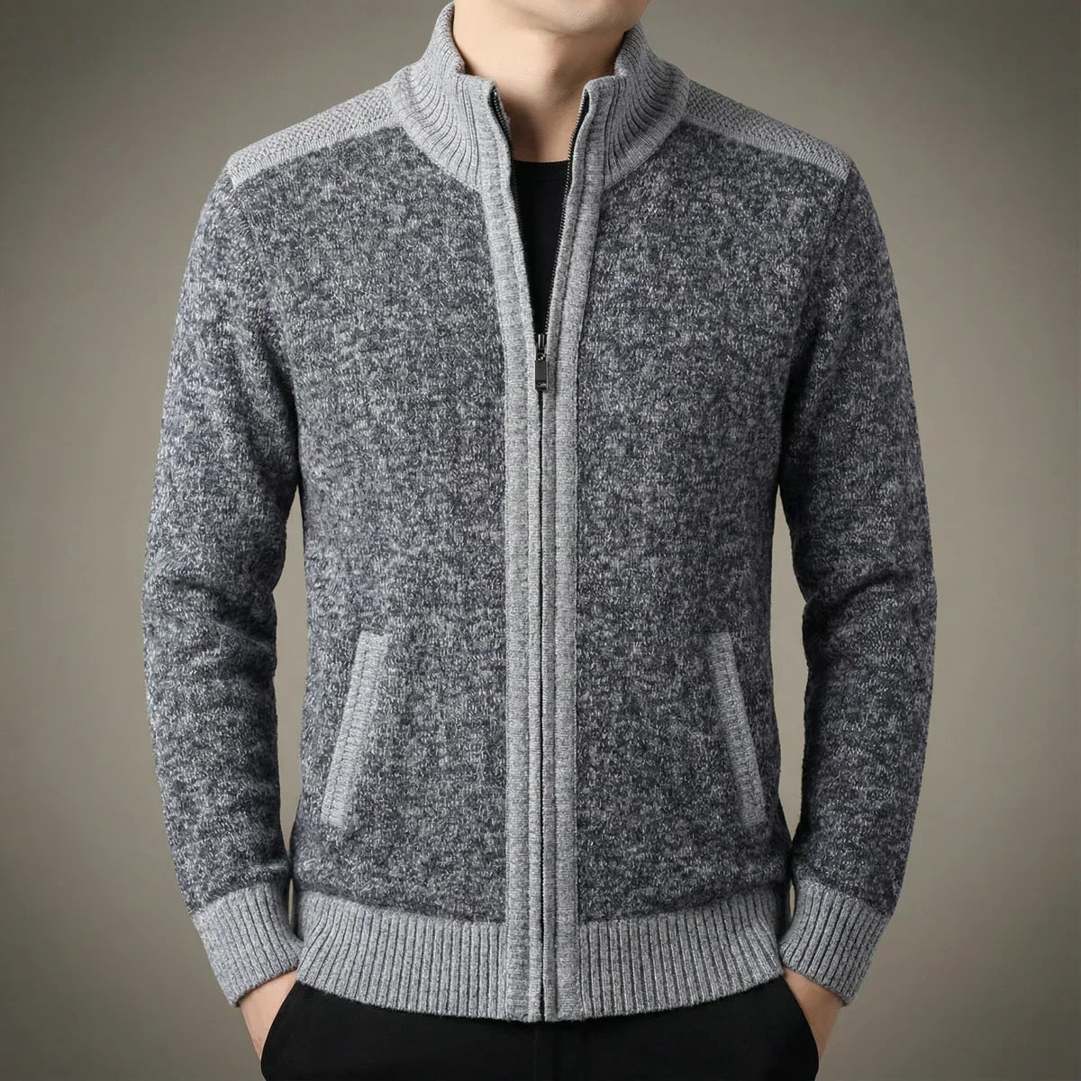 Timothé - Gilet Zippé en Maille d'Exception