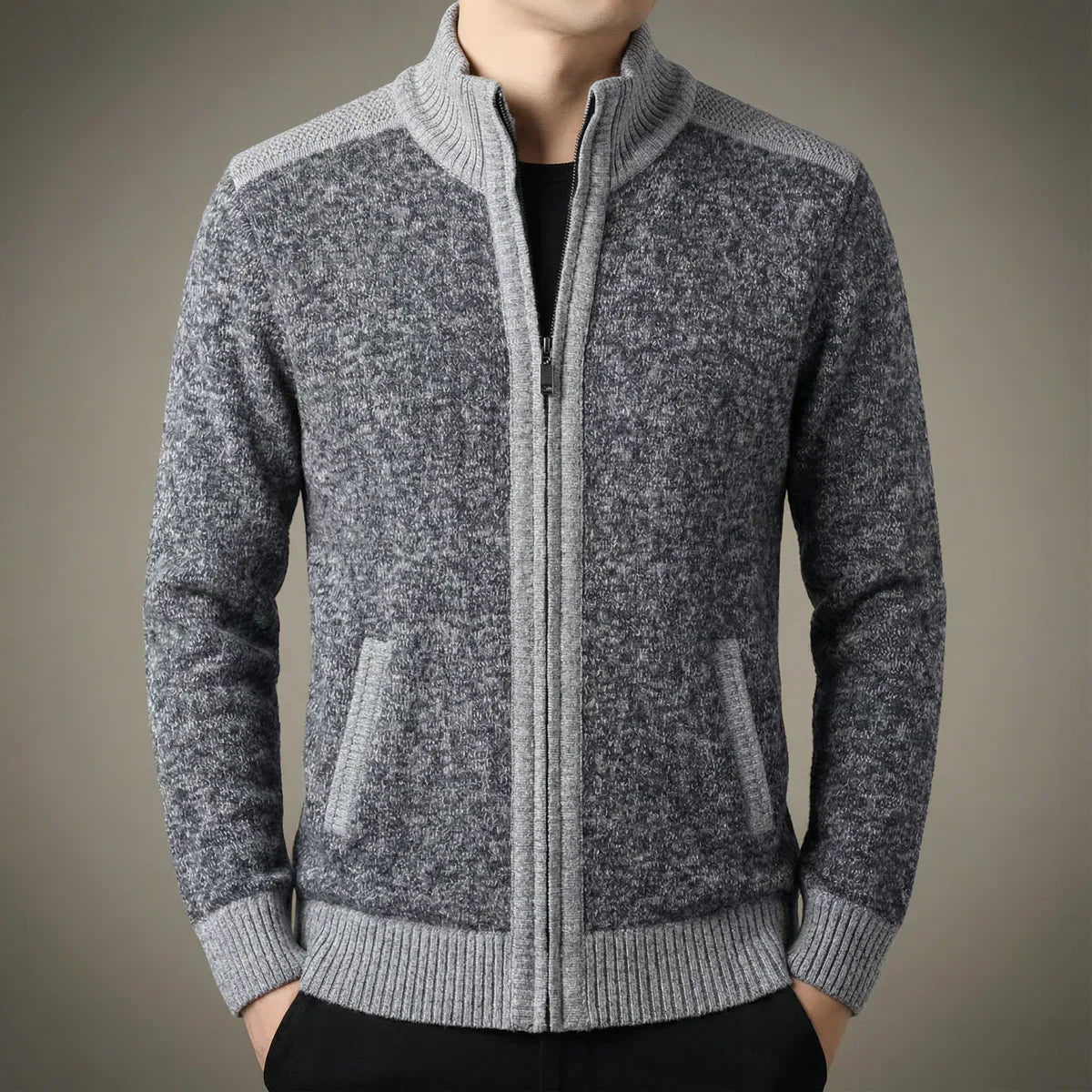 Timothé - Gilet Zippé en Maille d'Exception