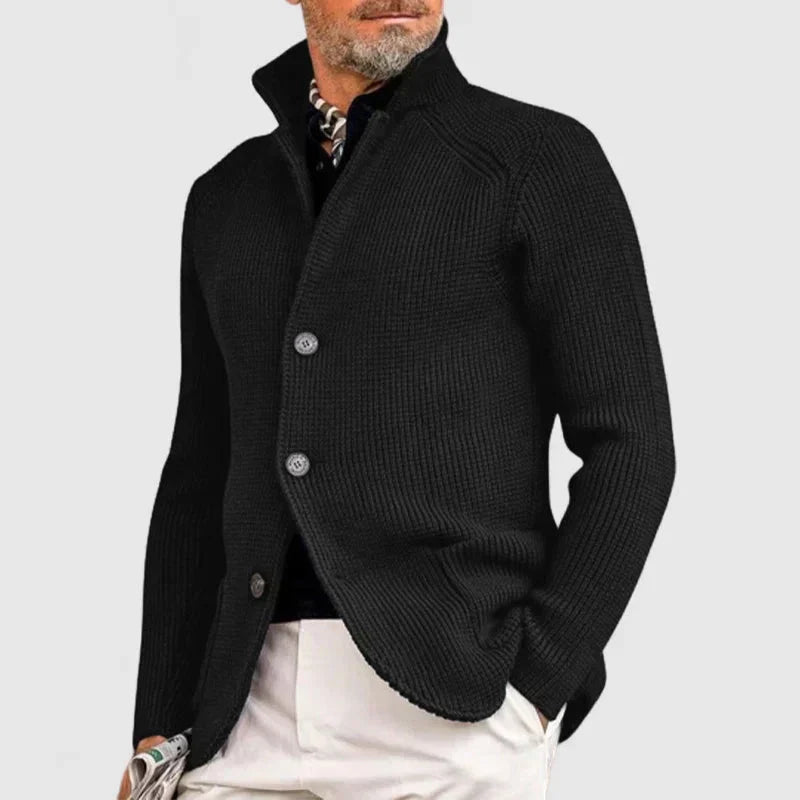 Renato - Elegant Men's Wool Cardigan