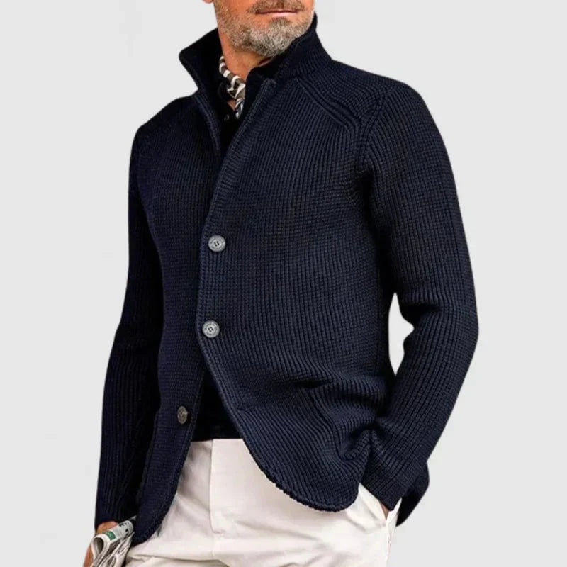 Renato - Elegant Men's Wool Cardigan