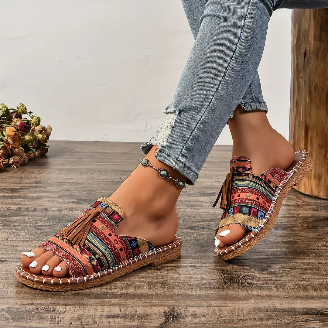 Bettina - Komfortable Sandaler i Bohemestil