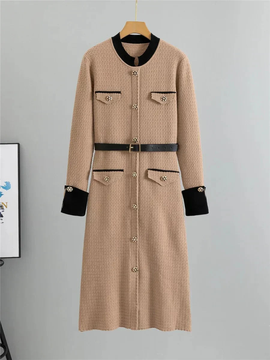 Oksana - Robe en Laine Sophistiquée