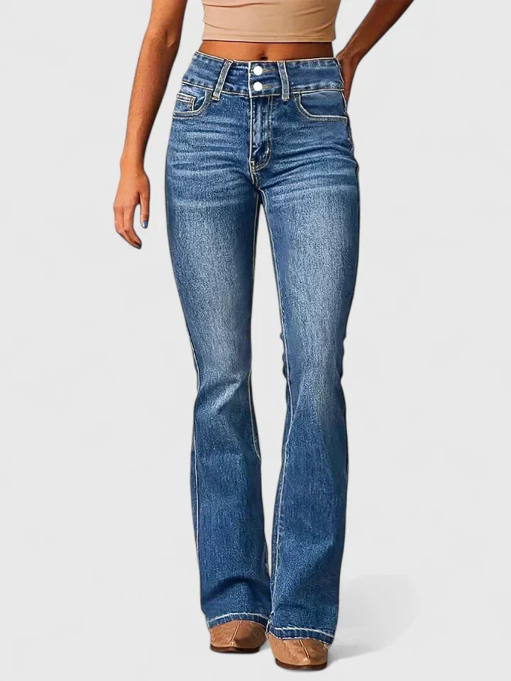 Kenzie - Pohodlné Elastické Bootcut Džínsy