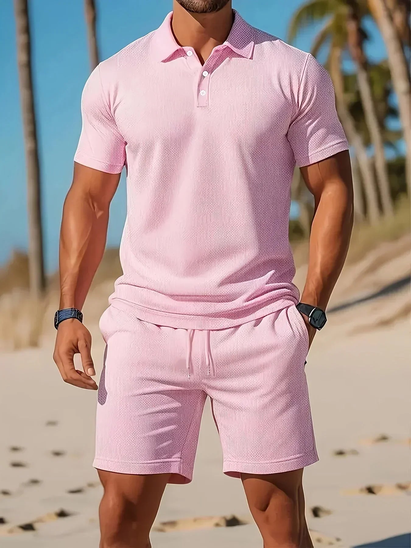 Aiden - Luxury Polo Set with Matching Shorts