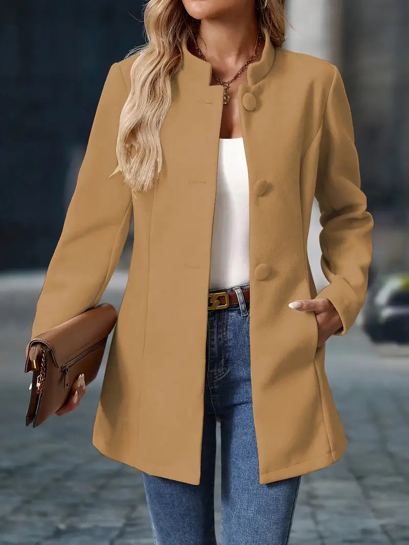 Priscilla - Elegant Blazer Style Long Jacket