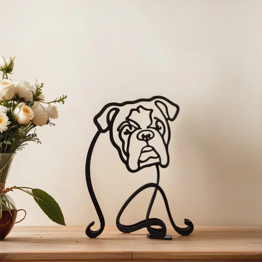 Skund™ - Hunderrace Line Art Skulptur