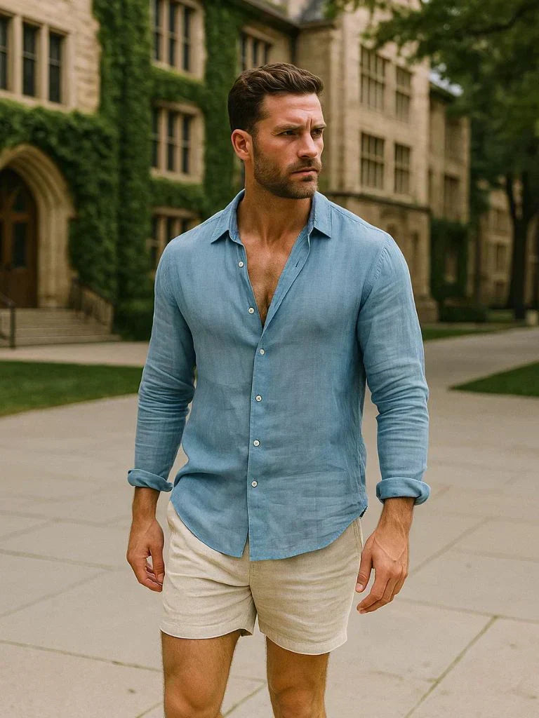 Malick - Camisa de Lino Superior Esencial