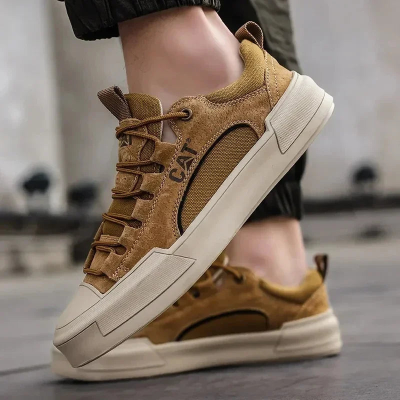 Rodney - Robuste Urbane Sneakers i Børstet Læder