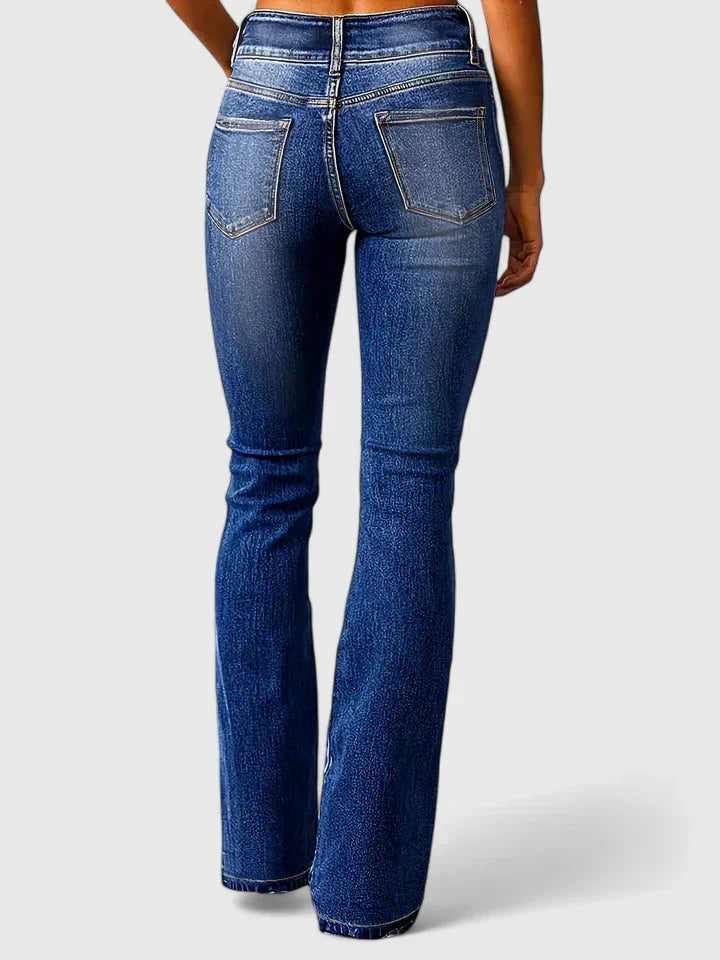 Kenzie - Pohodlné Elastické Bootcut Džínsy