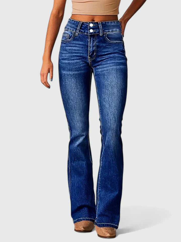 Kenzie - Pohodlné Elastické Bootcut Džínsy
