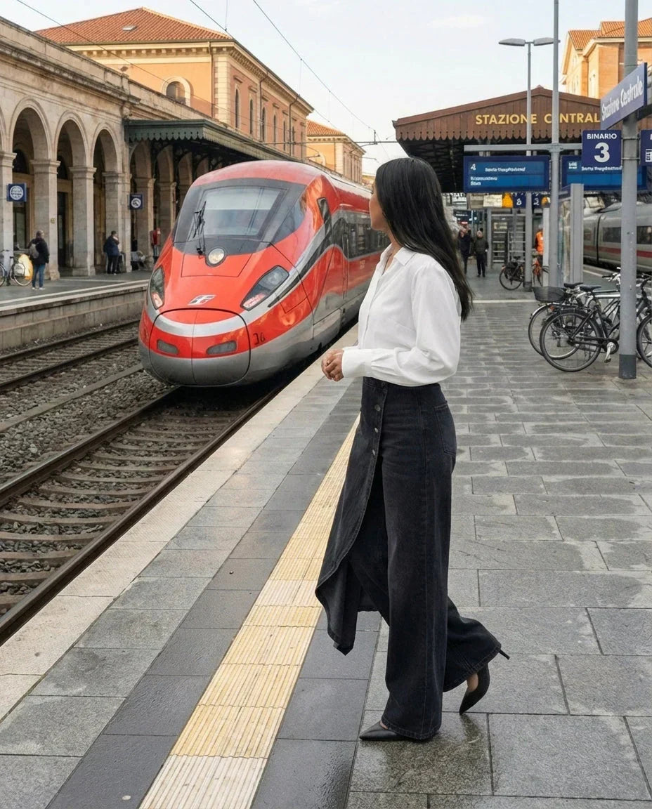 Herma - Jeans de Denim Superior con Diseño Tipo Cartera