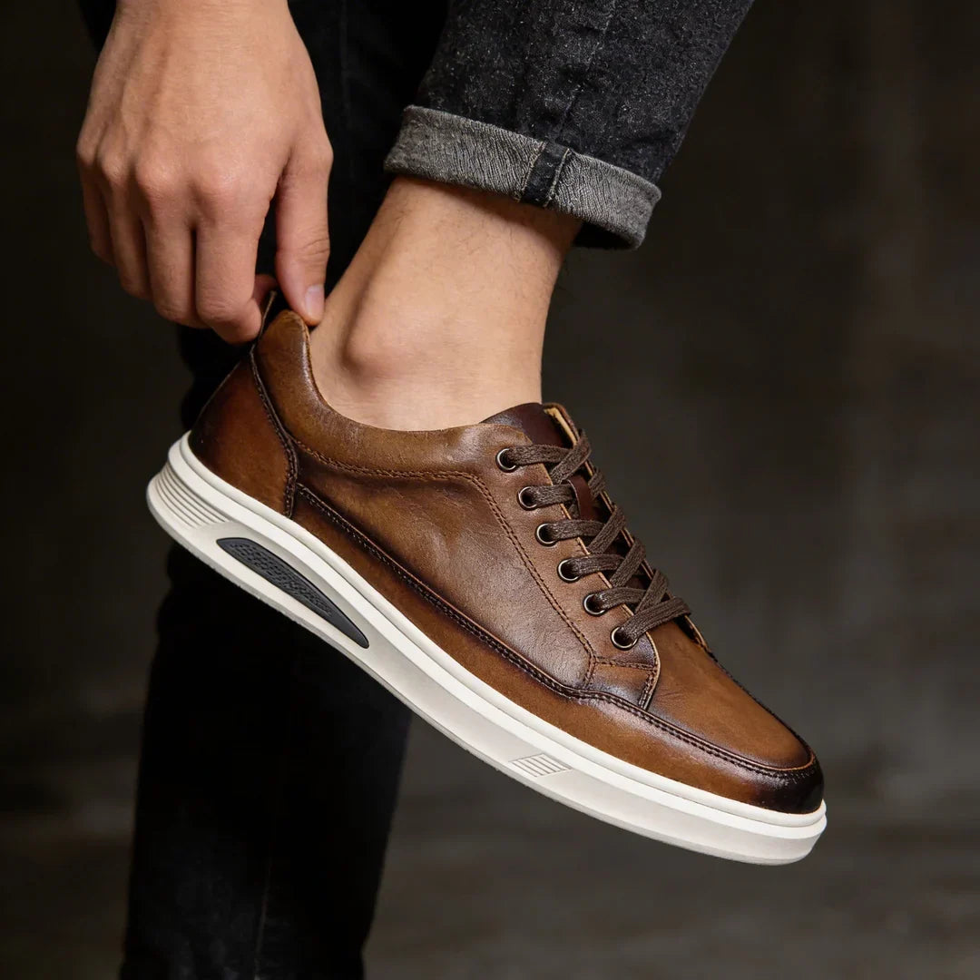 Arayik - Zapatillas Urbanas de Cuero para Hombre