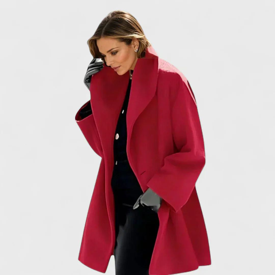 Constance - Abrigo de Lana Elegante de Media Longitud