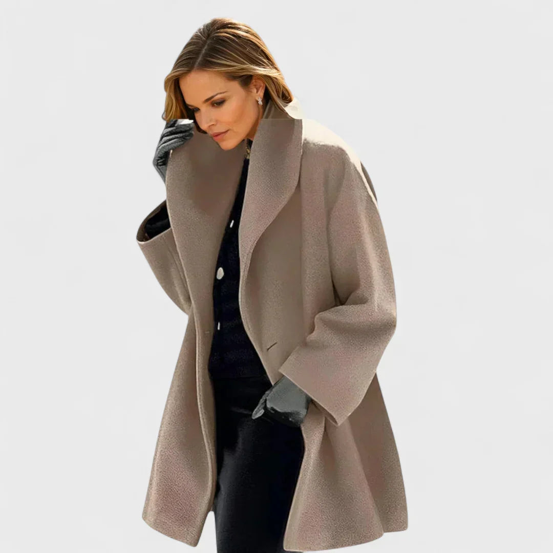Constance - Abrigo de Lana Elegante de Media Longitud