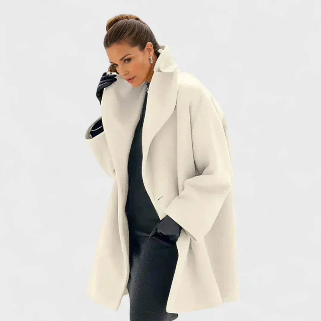 Constance - Abrigo de Lana Elegante de Media Longitud