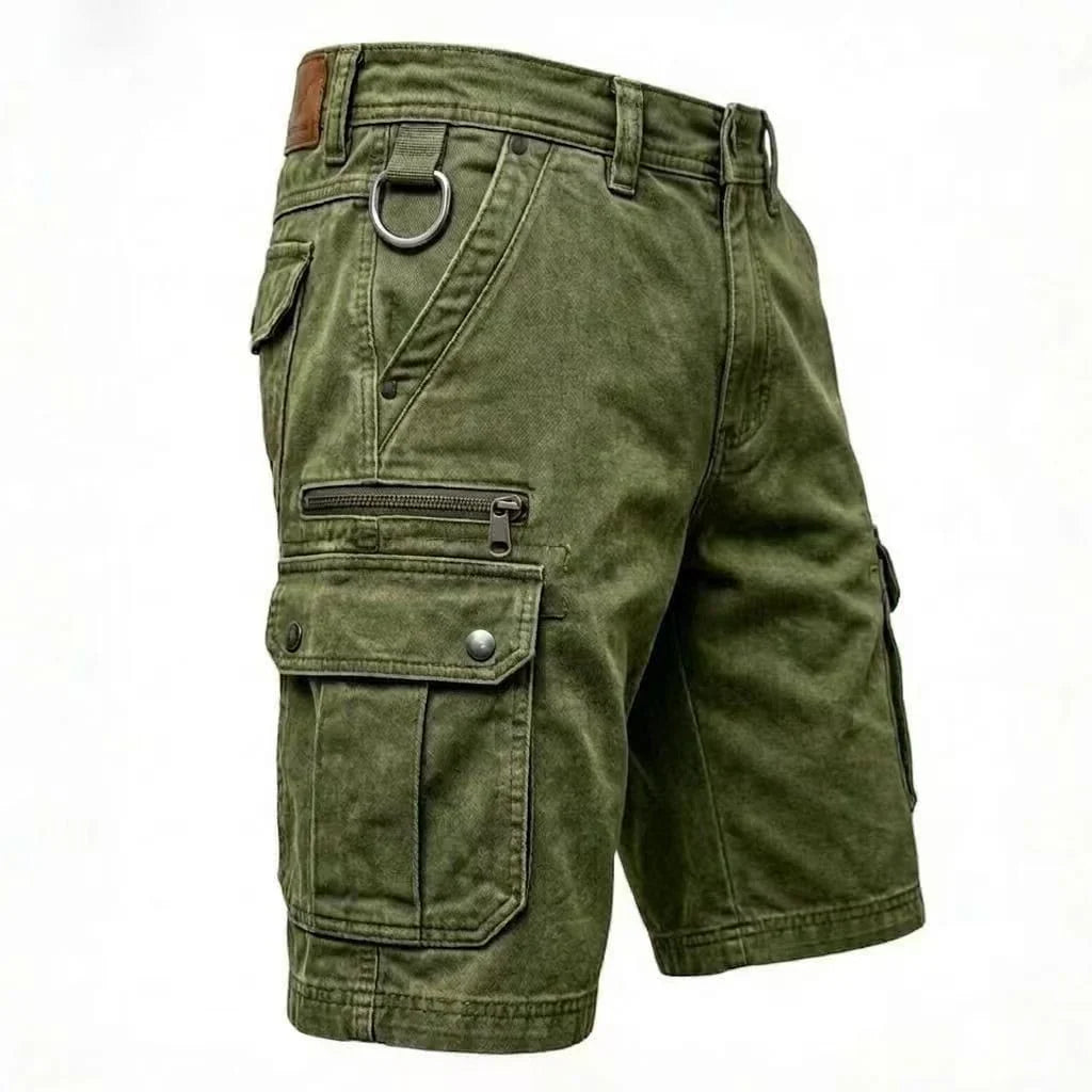 Cyle - Shorts Cargo de Denim Resistentes y Versátiles