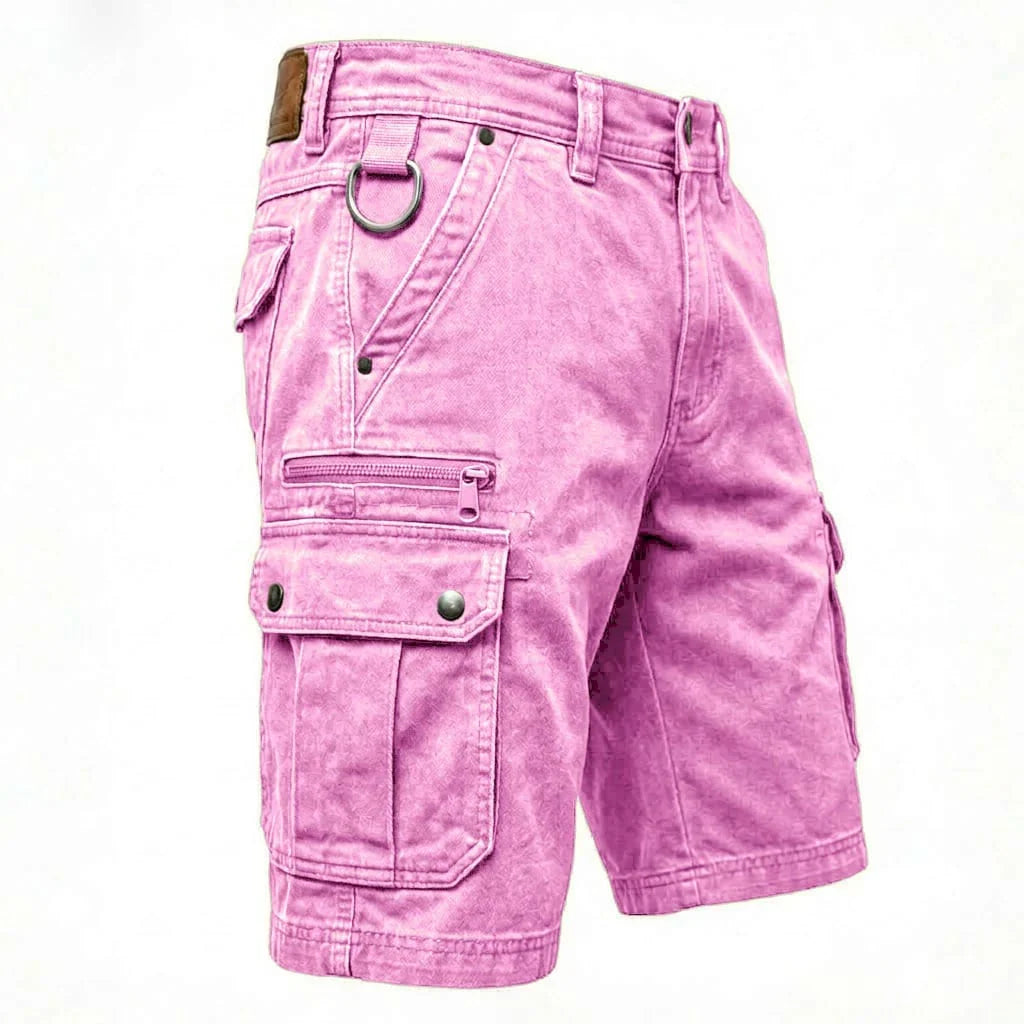 Cyle - Shorts Cargo de Denim Resistentes y Versátiles