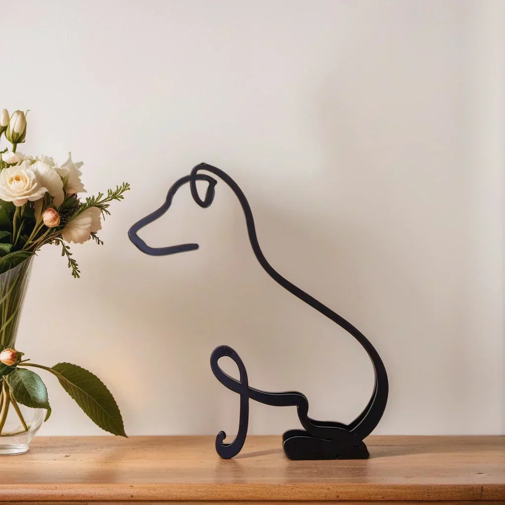 Skund™ - Hunderrace Line Art Skulptur