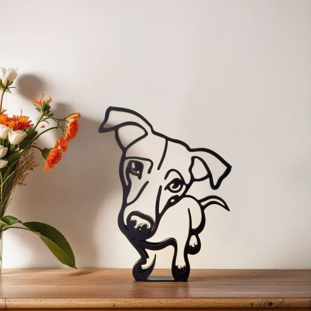 Skund™ - Hunderrace Line Art Skulptur