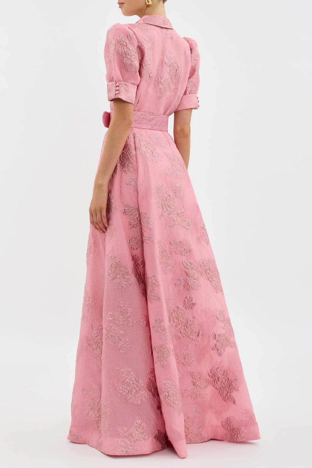 Bethany - Robe Couture Brodée à Ceinture
