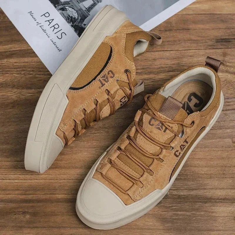Rodney - Robuste Urbane Sneakers i Børstet Læder