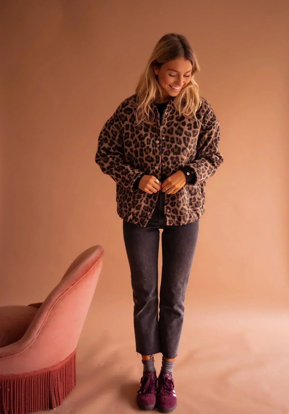 Vicky - Trendová Leopardia Bunda Prémiovej Kvality