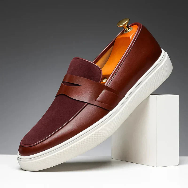 Barthel - Élégants Mocassins Épurés Cuir et Daim