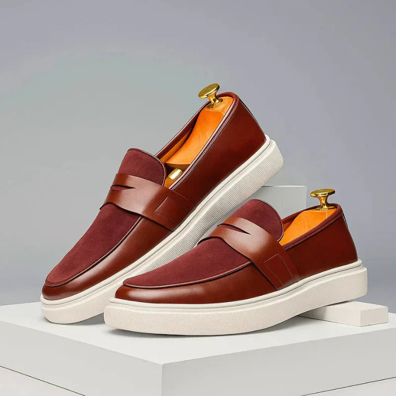 Barthel - Élégants Mocassins Épurés Cuir et Daim