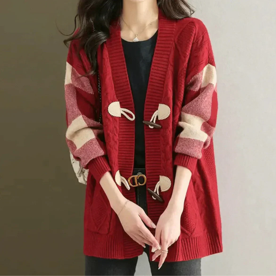 Tesni - Cardigan Tricoté en Maille Naturelle